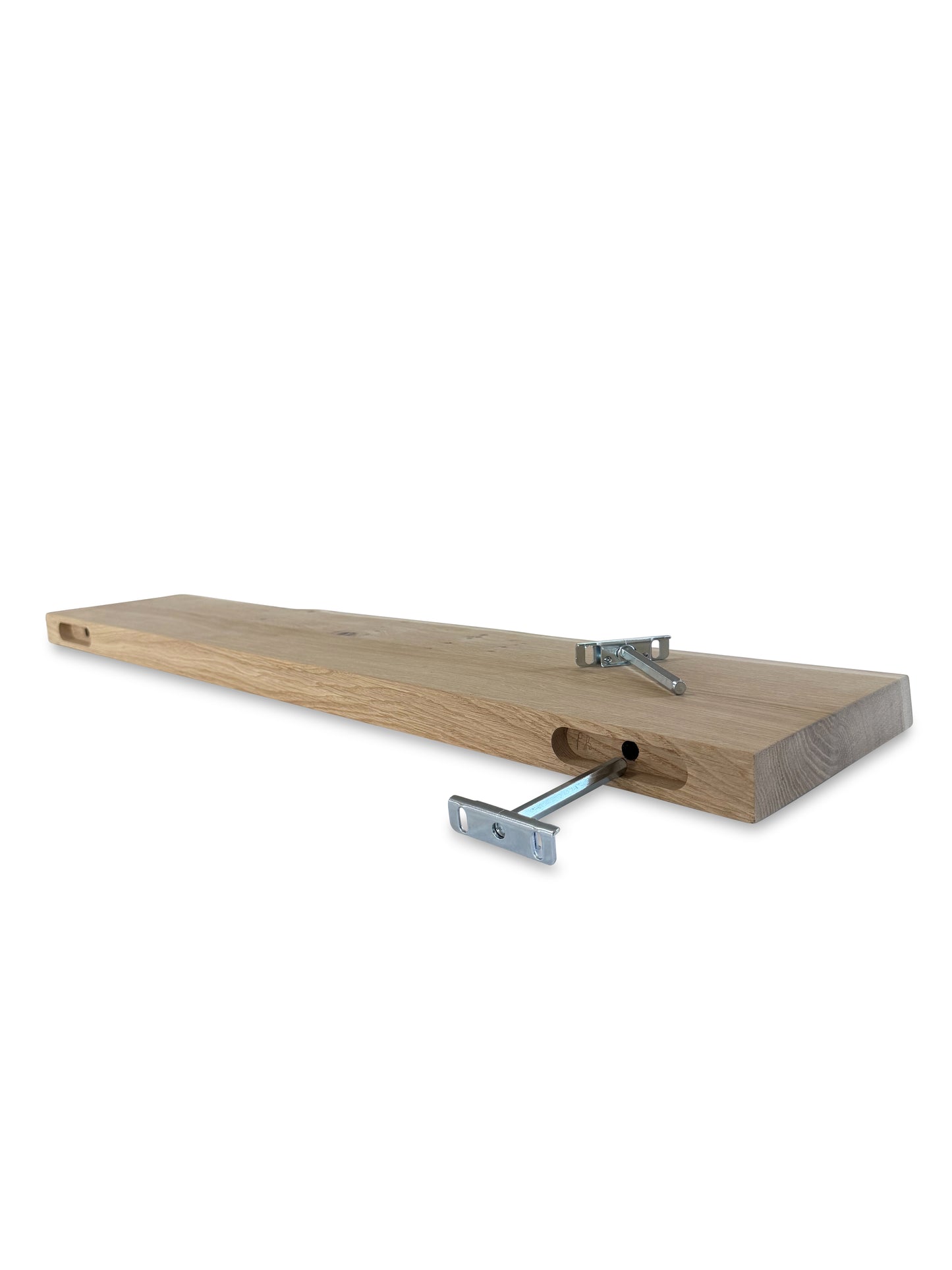 Eiken wandplank boomstam rand 40mm