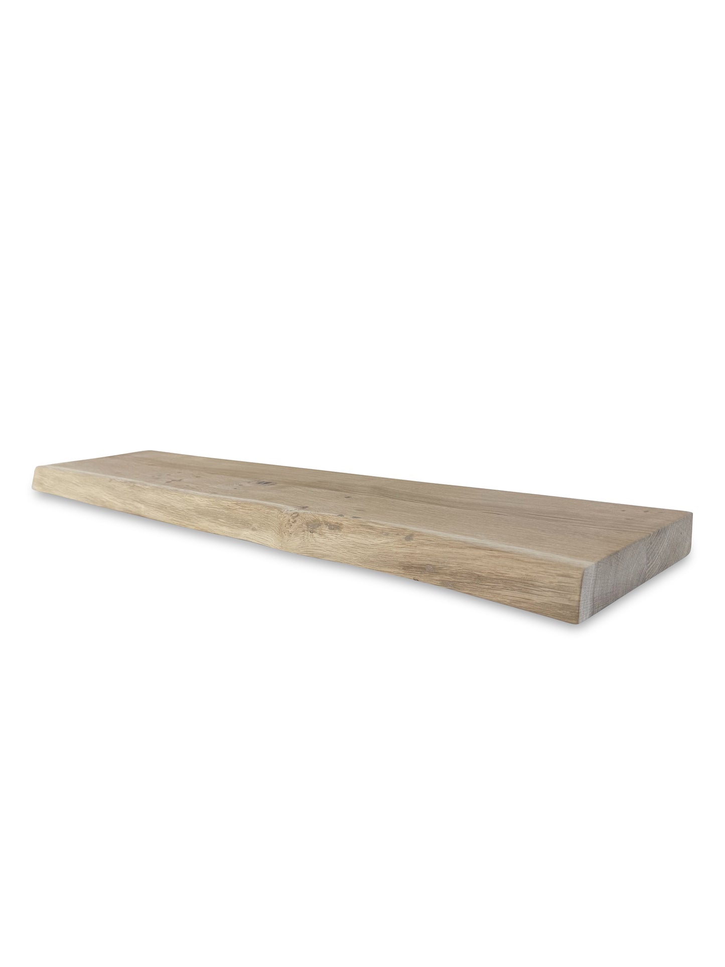 Eiken wandplank boomstam rand 40mm