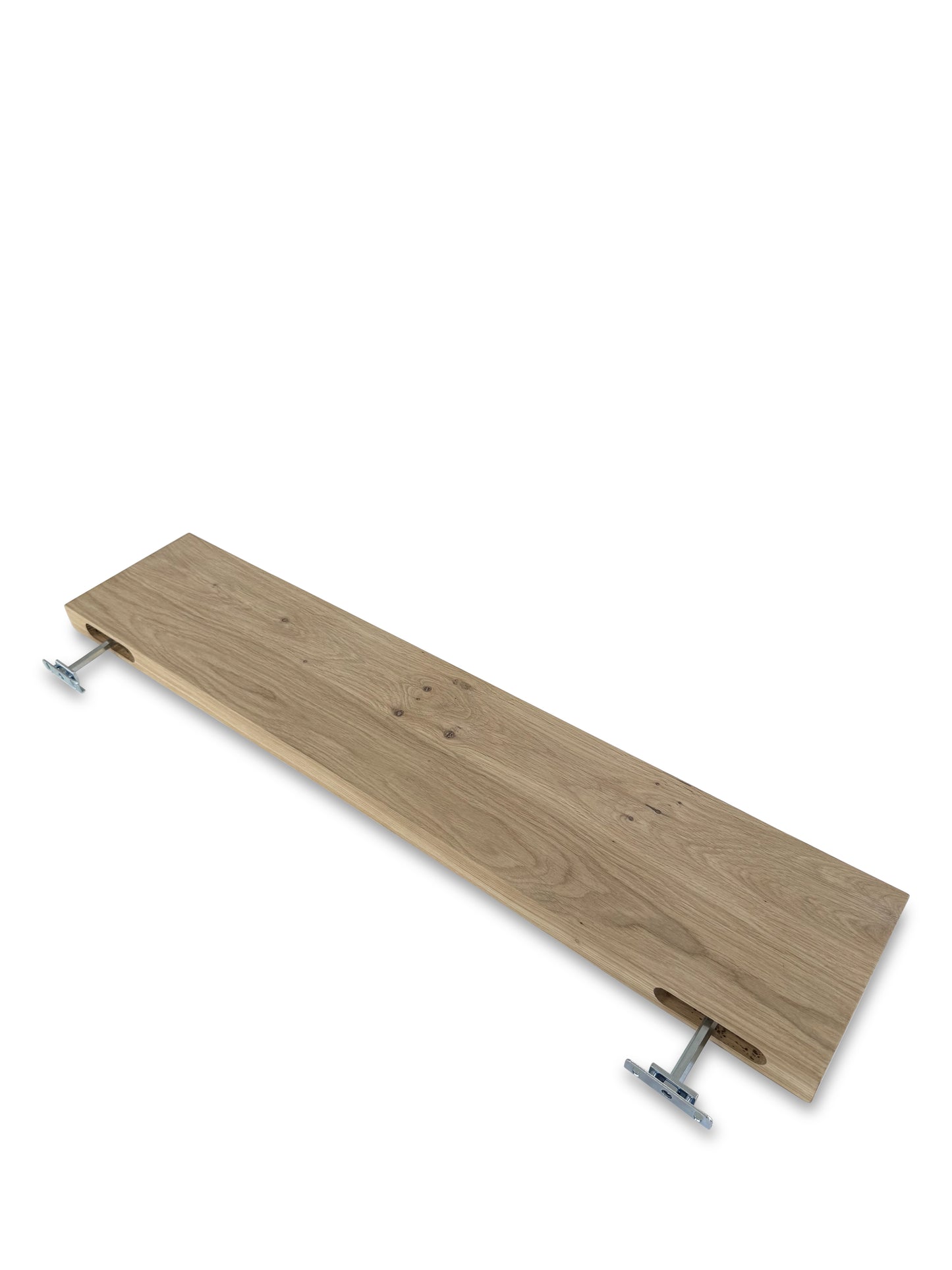 Eiken wandplank rechte rand 40mm
