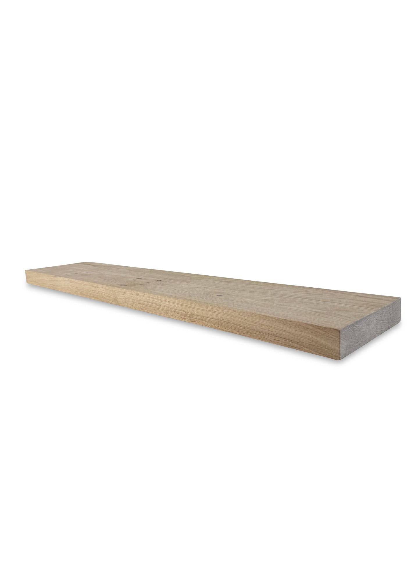 Eiken wandplank rechte rand 40mm