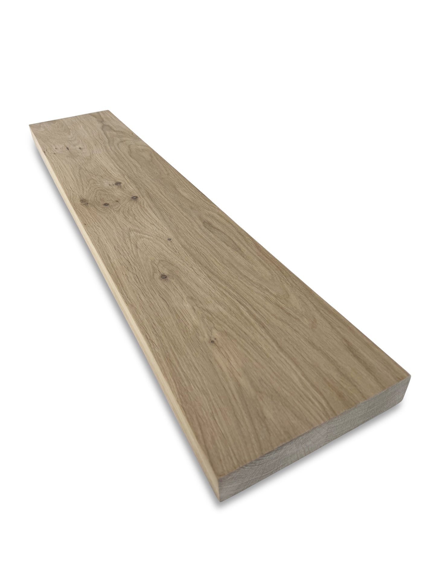 Eiken wandplank rechte rand 40mm