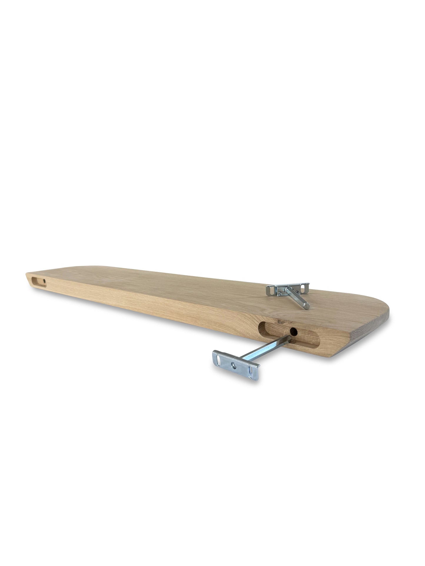 Eiken wandplank verjongd 40mm