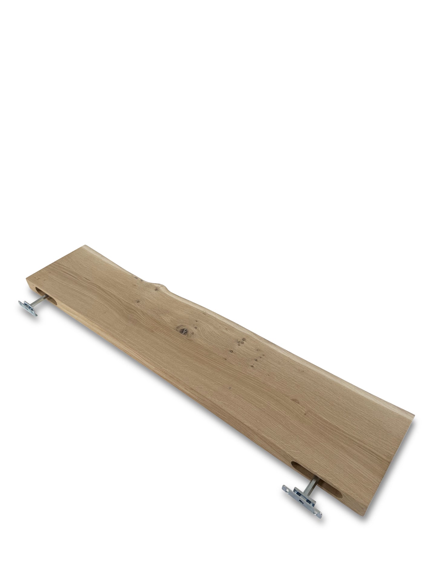 Eiken wandplank boomstam rand 40mm