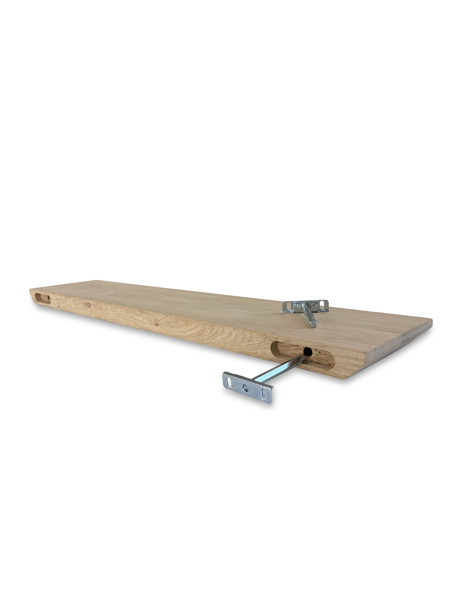 Eiken wandplank verjongd 40mm
