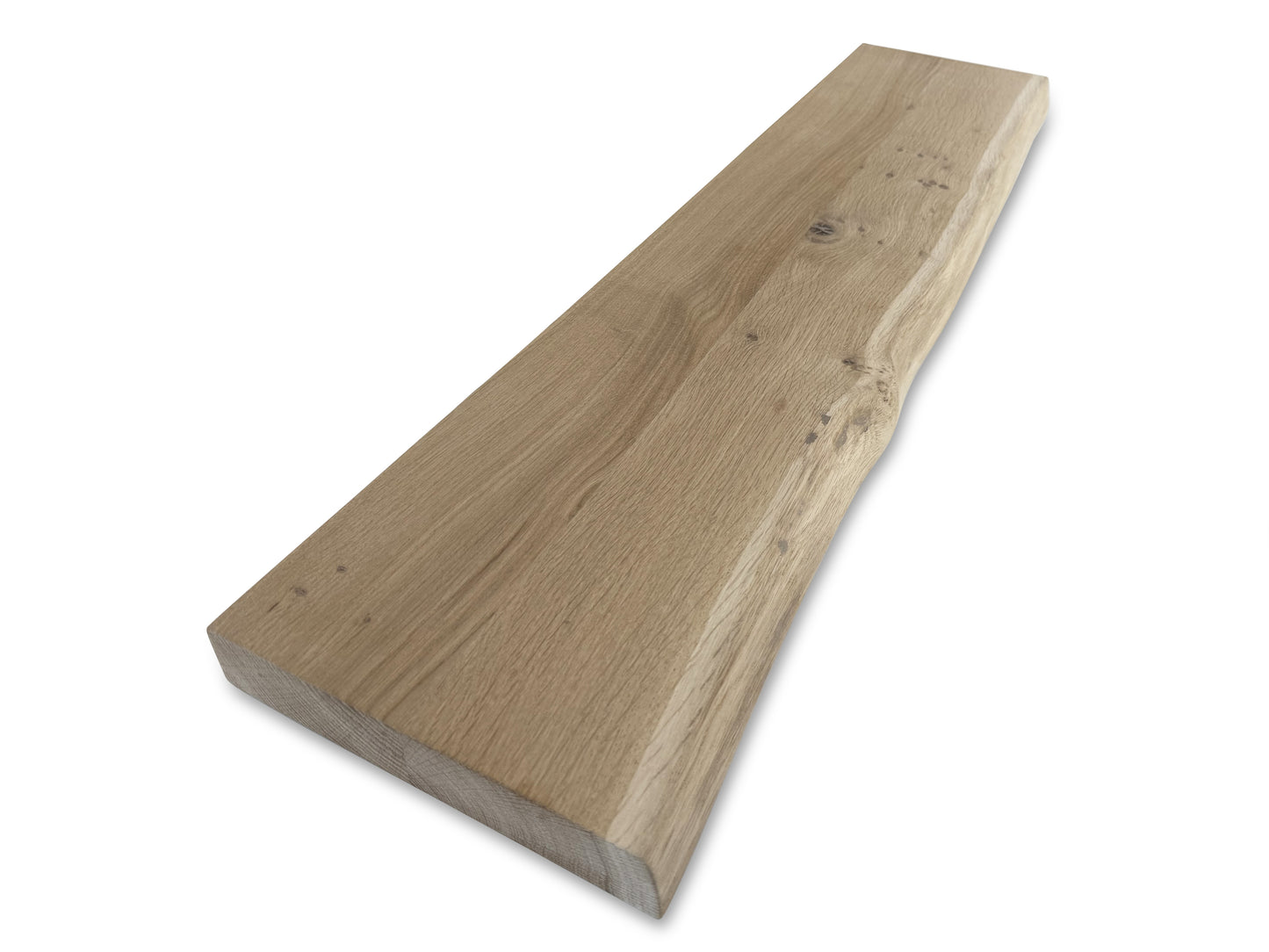 Eiken wandplank boomstam rand 40mm
