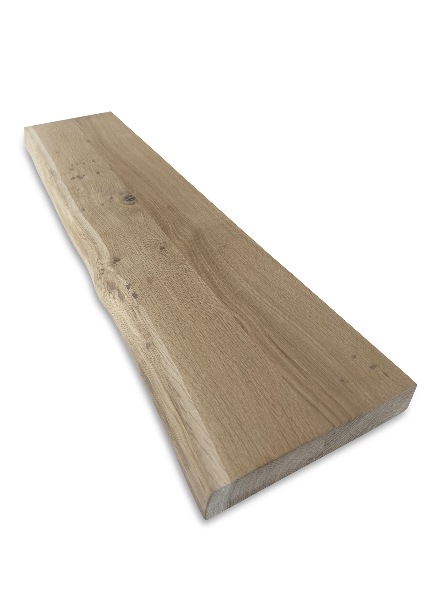Eiken wandplank boomstam rand 40mm