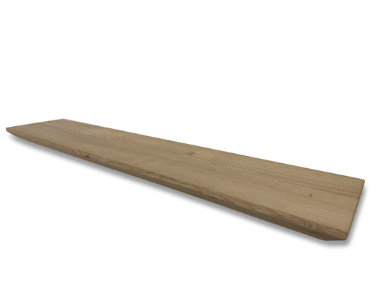 Eiken wandplank verjongd 40mm